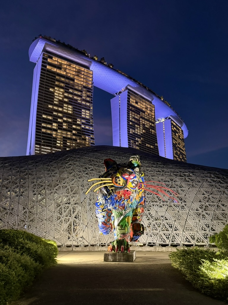 Marina Bay Sands skyline reflecting on Marina Bay